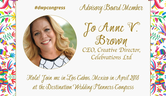 JoAnne V. Brown Joins The Destination Wedding Planners Congress Advisory Board