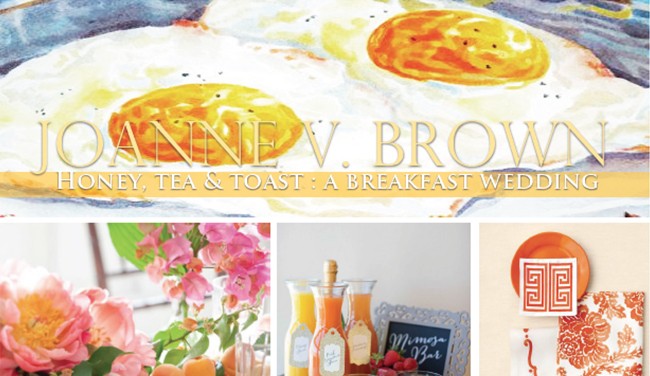 Mood Board 001.17: Honey, Tea & Toast - A Breakfast Wedding