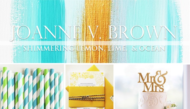 Mood Board 005.17: Shimmering Lemon, Lime & Ocean